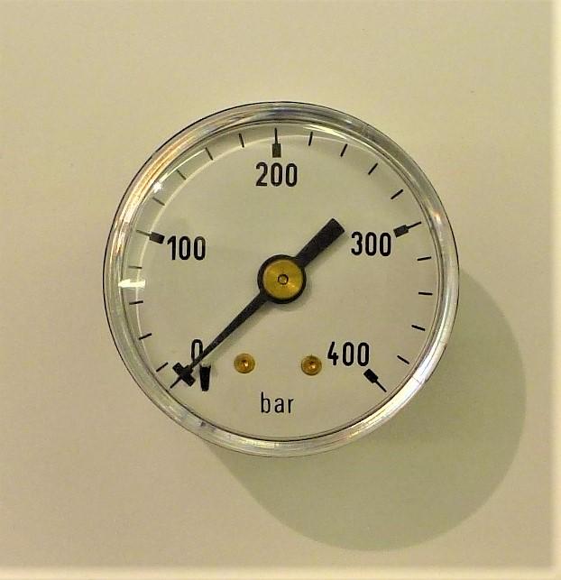 Manometer 0-400 bar 40mm. 1/8bsp achteraansluiting-2400-a